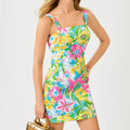 Floral Square Neck Camisole Mini Dress