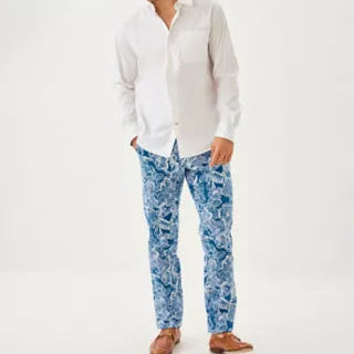 Men's Solid Color Basic Long Sleeve White Shirt