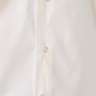 Men's Solid Color Basic Long Sleeve White Shirt